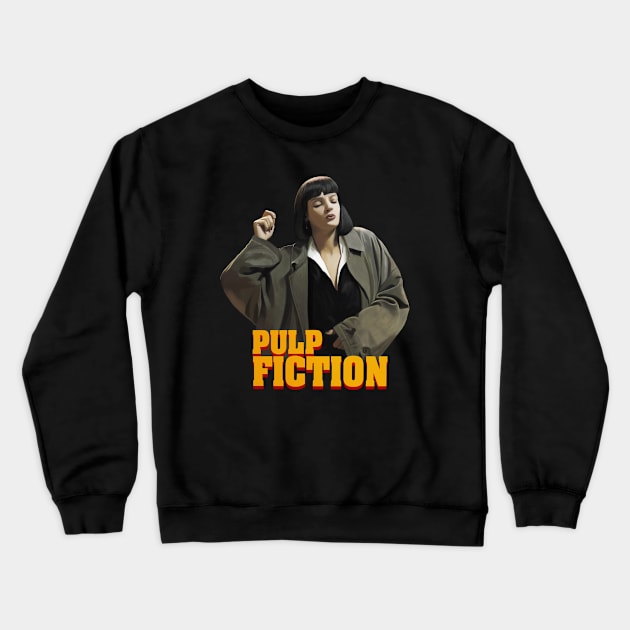 Mia Wallace Crewneck Sweatshirt by tay92